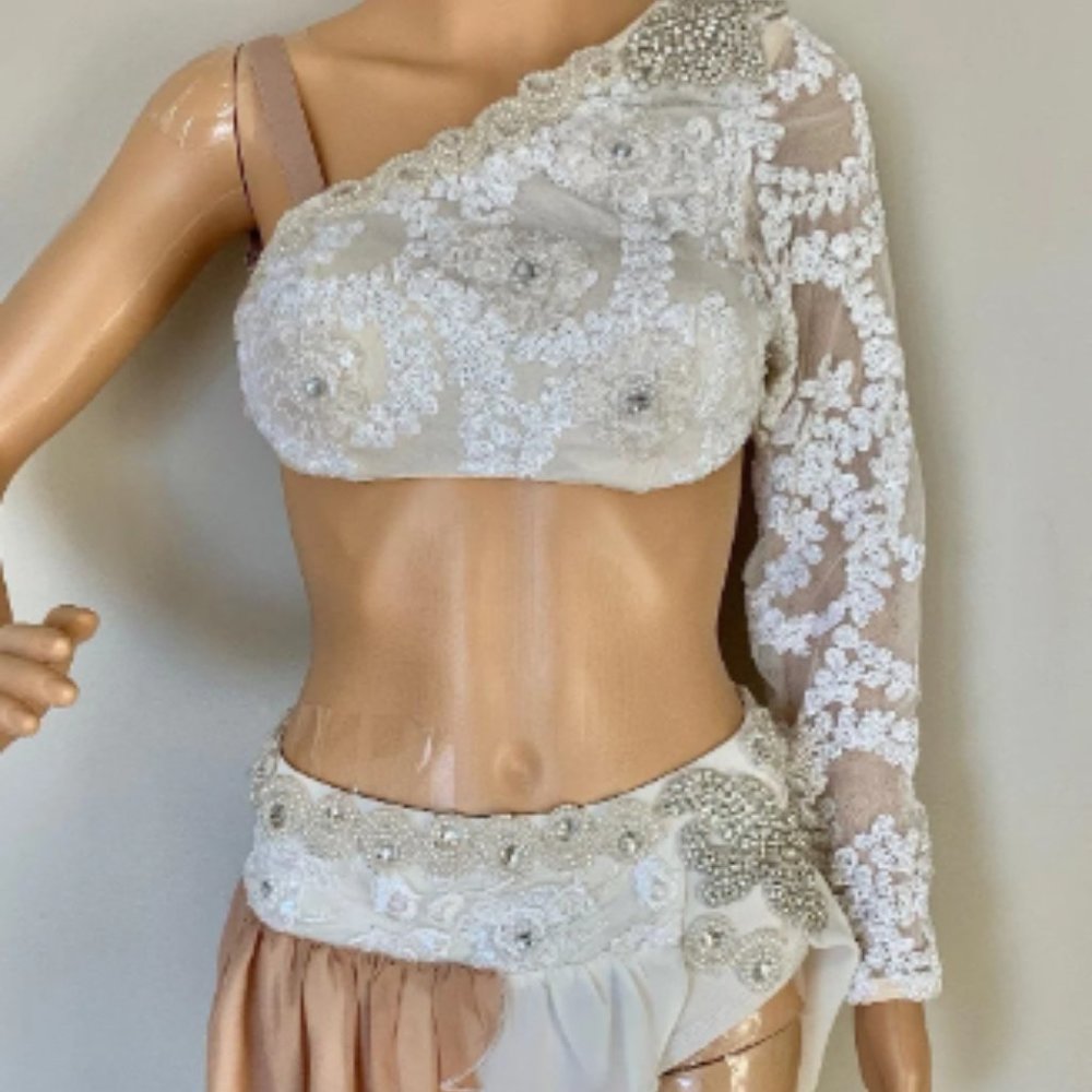 White Custom Dance Costume